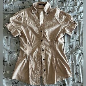 Vintage baby pink shirt/ Exit Couture